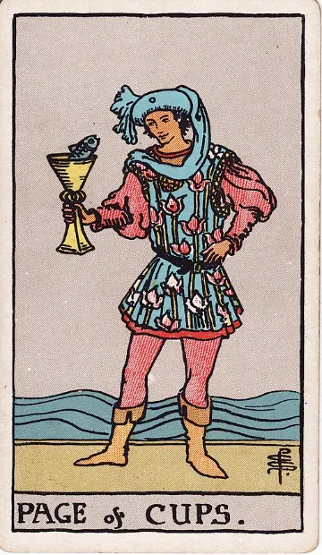 Page of Cups tarot card