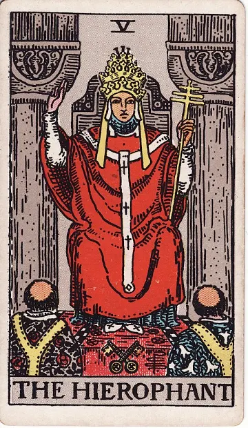 The Hierophant tarot card