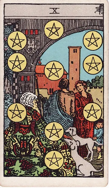 Ten of Pentacles tarot card