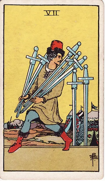Seven of Swords tarot card