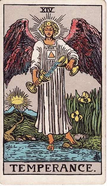 Temperance tarot card
