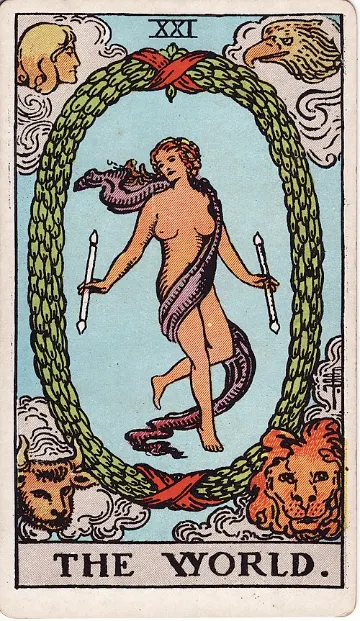 The World tarot card