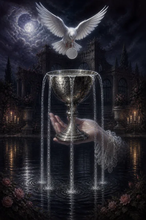 Ace of Cups in the Gothic Romance tarot deck
