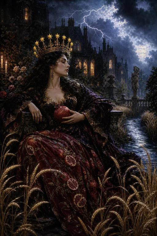 The Empress in the Gothic Romance tarot deck
