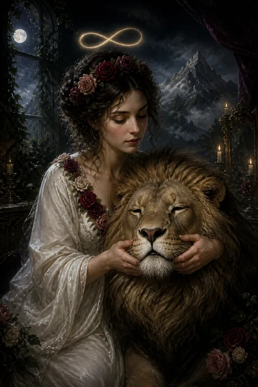 Strength in the Gothic Romance tarot deck