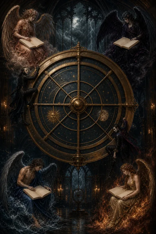 Wheel of Fortune in the Gothic Romance tarot deck