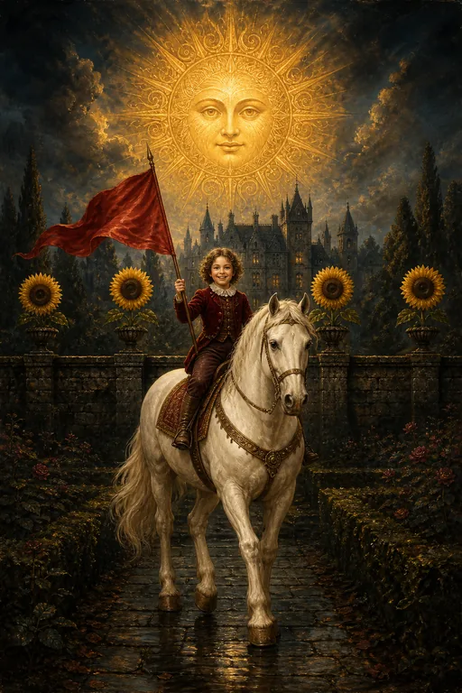 The Sun in the Gothic Romance tarot deck