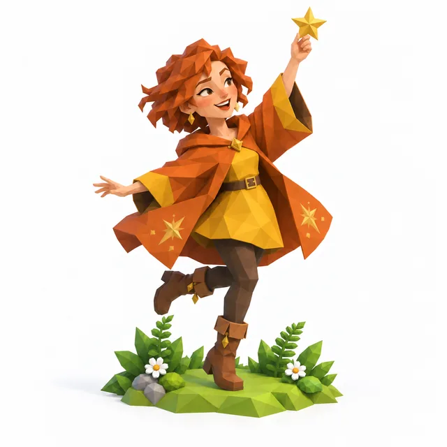 The Comet Witch from the Witch Type Quiz reaching toward a star