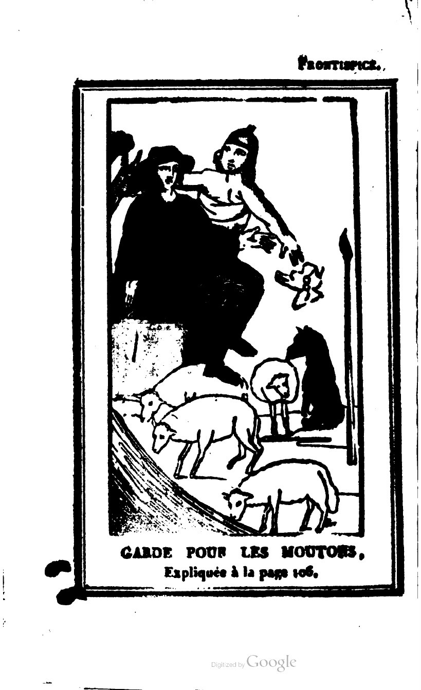 Frontispiece advertising a guard for sheep in the Grimoire of Pope Honorius
